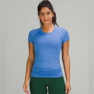 Lululemon Swiftly Tech Short Sleeve 2.0~size 8~in Blue Nile
